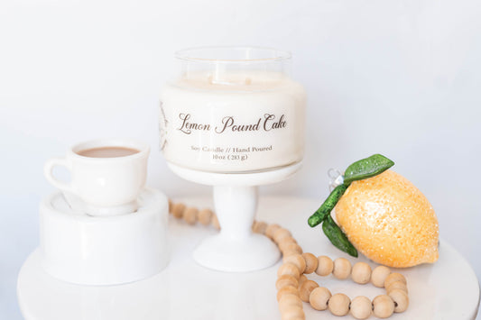 Lemon Pound Cake Scent Candle - 10oz Soy Candle