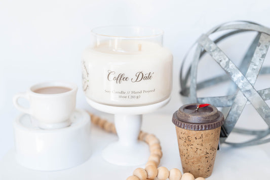 Coffee Date Scent Candle - 10oz Soy Candle
