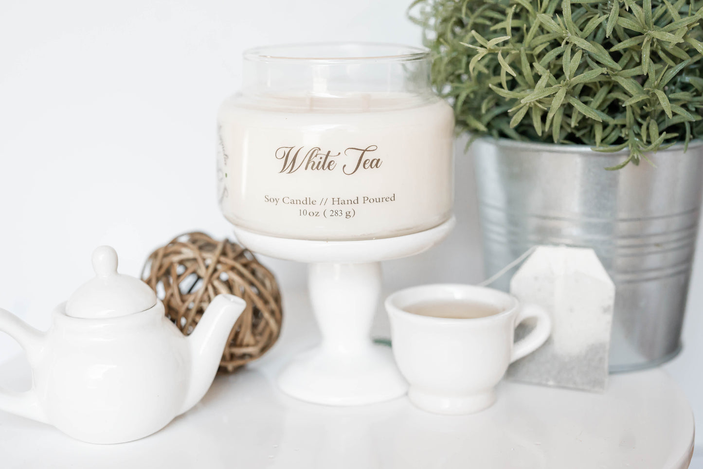 White Tea Scent Candle - 10oz Soy Candle