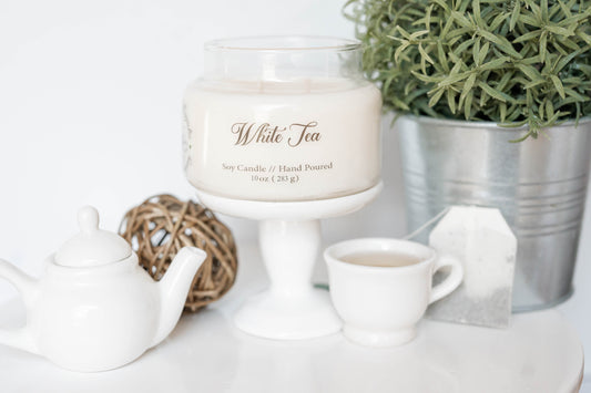White Tea Scent Candle - 10oz Soy Candle