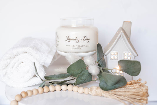 Laundry Day Scent Candle - 10oz Soy Candle